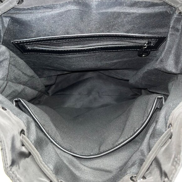 Saint & Sofia Black Nylon With Grommet Strap Design & Exterior Pockets Backpack - Picture 9 of 12